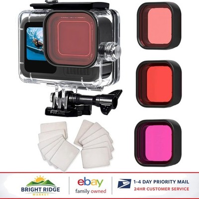 Underwater Dive Case for GoPro Hero Black Series with 3 Color Correction Filters