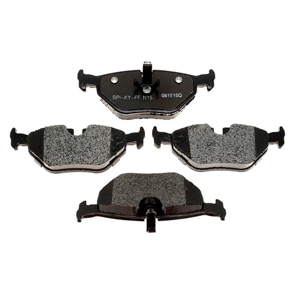 Rotores de freio traseiros + pastilhas de freio metálicas e ferragens para 1998 BMW 323i - Raybestos - Imagem 2 de 4