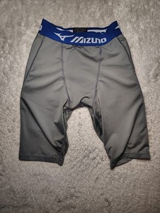 Mizuno Performance Baseball Sliding Shorts Mens S Gray Compression Never worn