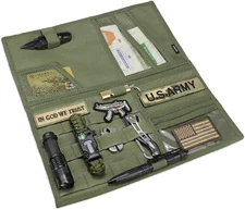 WYNEX Tactical Car Visor Organizer with Double-Sided MOLLE Panel, Universal Vehi