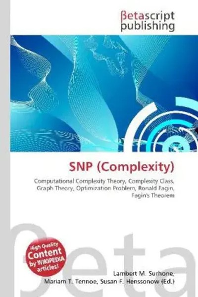Lambert M. Surhone (U. A.) | SNP (Complexity) | Taschenbuch | Englisch (2026)-image
