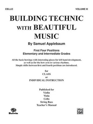 Samuel Applebaum | Building Technic With Beautiful Music, Book III | Taschenbuch