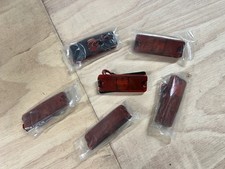 x6 Red Rear Side Marker Lights Lamps Position Truck Trailer Lorry 12v 2 Led E4