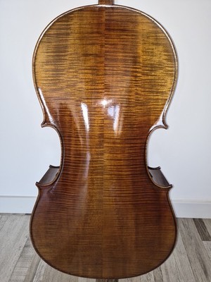 Handmade 4/4 Cello   Italian Style | Flamed Maple | Professional Tone | EU Made 