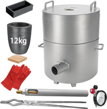 Metal Melting Furnace Kit,12Kg Propane Melting Furnace Upgraded Safer Foundry Ki