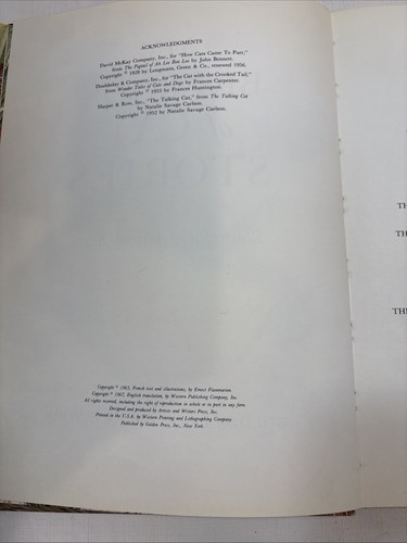 1967 My Big Book of Cat Stories Illus Adrienne Segur De Luxe Golden Book Fine - Picture 9 of 16