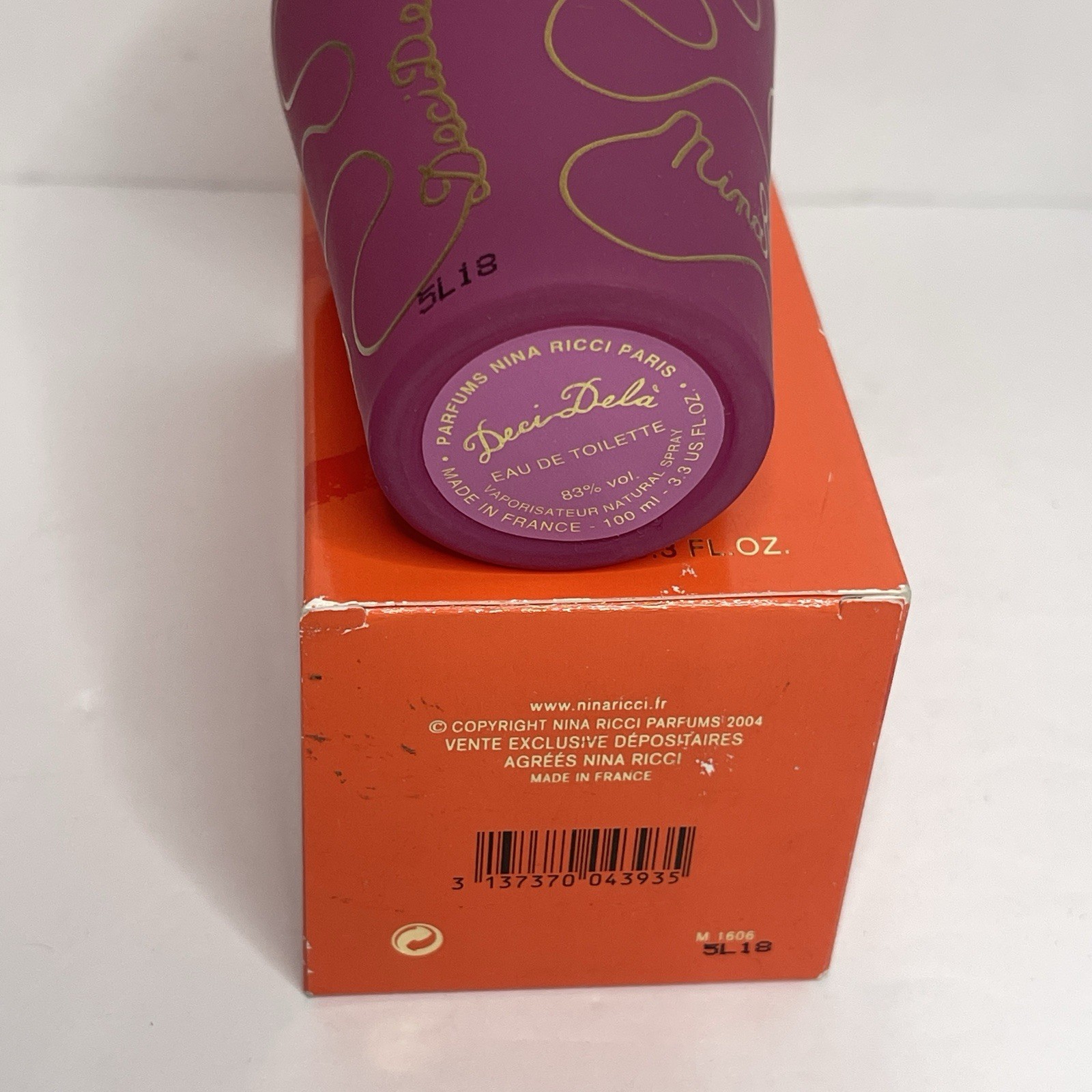 NINA RICCI DECI DELA EDT 3.3oz / 100ml Spray For Women New In Box VTG Perfume