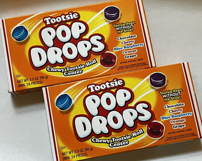 Tootsie Pop Drops with Chewy Tootsie Roll Center *Lot of 2 Boxes* 3.5 oz each