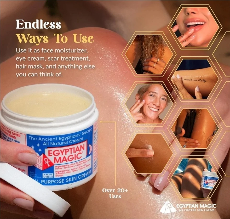 Egyptian Magic - Crema hidratante multiusos para rostro, cuerpo y piel seca Foto 2 de 4
