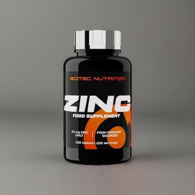 Scitec Zinc   100 Tabletten   25 mg Zink   Bisglycinat & Gluconat   Mineralstoff
