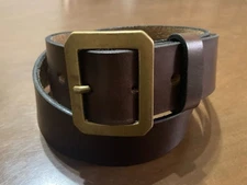 SCHOTT Men Accessories Horween Chromexcel Brown Leather Belt Limited Edition VHT