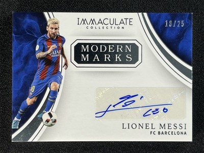 2017 Panini Immaculate Collection Lionel Messi #MM-LM Modern Marks Auto /25