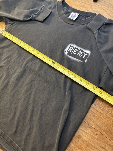 Vtg RENT "No Day But Today" Y2K Movie Musical Promo T-Shirt Shirt Black Size M - Picture 9 of 11