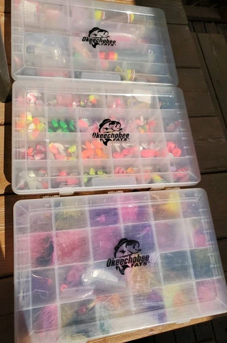 Huge Lot Torpedos Spinners Hand Tied Flies 3 Boxes Full.