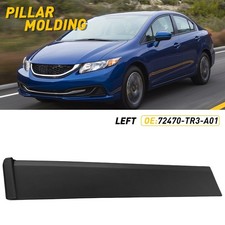 For Honda Civic Front Door Pillar Molding Left Driver 2012-15 Oe 72470tr3a01 For Honda Civic Front Door Pillar Molding Left Driver 2012-15 Oe 72470tr3a01