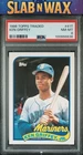 1986 Topps Traded Ken Griffey #41T Mariners / Reds Rookie PSA 8