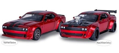 JAMARA - 2022 DODGE Challenger SRT Jailbreak 2-in-1 Red Buildable - 1/36 - JA...