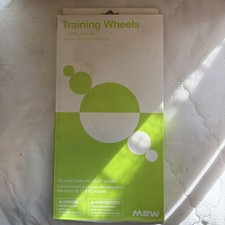 MSW 12-20" Metal Training Wheels Set Silver Steel Kids