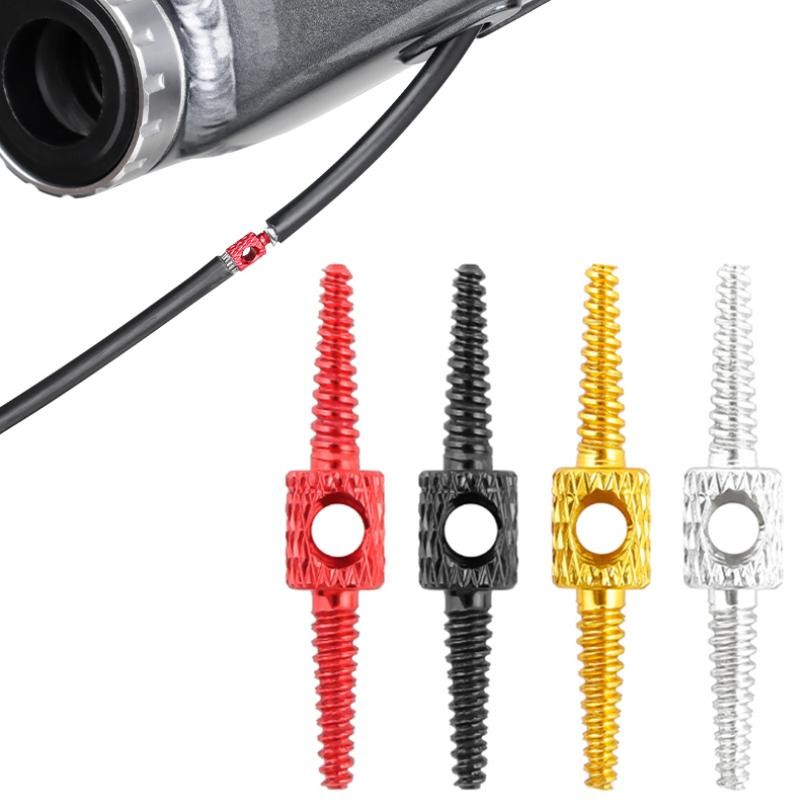 Red 2 pcs Bike Internal Cable Routing Tool Brake Shift Hydraulic Hose Guide Kit