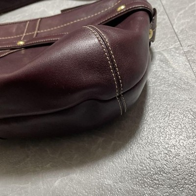 COACH 11261 Ergo Soho Hampton Brown Leather Shoulder Handbag Y2K