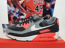 Nike Air Max 90 Premium Carbon Fiber Infrared Herren UK 9 EUR 44 (HM9432 001)