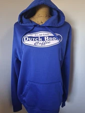 Dutch Bros Coffee Mens XXL? Blue Pullover Hoodie It's All Good