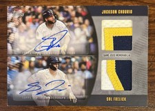2025 Topps Jackson Chourio Sal Frelick Brewers Black Dual Patch Relic Auto #1/1