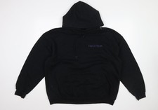 Felpa con cappuccio pullover nero donna taglia UK Harry Styles