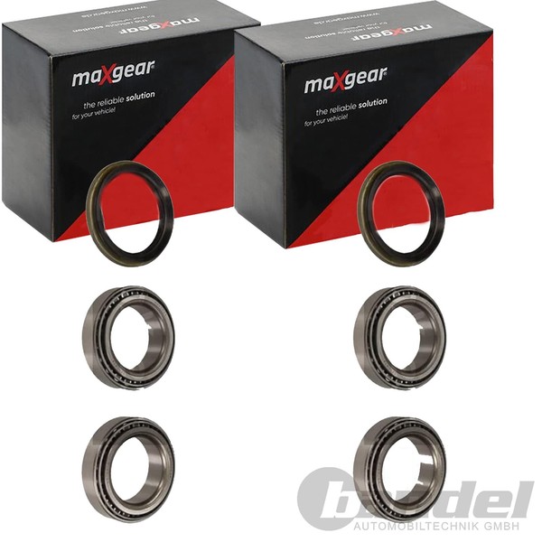 2X Maxgear RADLAGER-SATZ Vorne Hinten Passend FÜR Hyundai Galloper H-1 H100-image