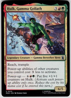 Hulk Gamma Goliath 215 Marvel Super Heroes Magic the Gathering