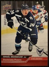 Israel Mianscum Rookie 2023-24 Upper Deck CHL #184 Exclusives /100 RC