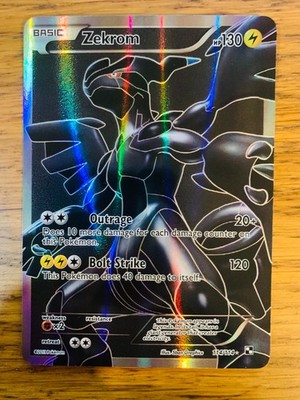 NEAR MINT! Zekrom (114/114) Schwarz & Weiß Full Art Ultra Rare Pokemon Karte!