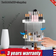 360  Rotating Makeup Organizer Adjustable Shelf Rotatable Cosmetic Organizer Box