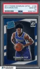 2017 Donruss Optic #196 De'Aaron Fox Kings RC Rated Rookie PSA 10 GEM MINT