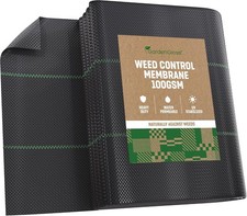 Weed Control Membrane Fabric 100gsm UV-Stabilised Tearproof Water Permeable