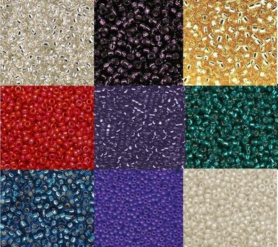 Miyuki 15/0 Round Japanese Glass Seed Beads, 7.5g Tube Pick Colors, Qty Discount