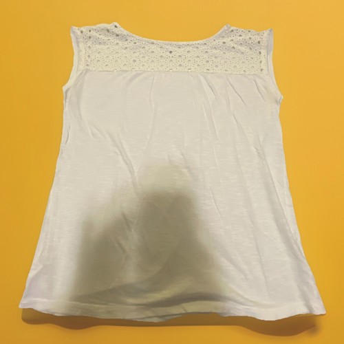 Ann Taylor LOFT Sleeveless Tank Top White Women's Extra Small Womens Top Net