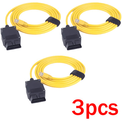 3*Car Diagnostic Line Tool For BMW OBD Ethernet Cable Enet IcoM Coding F-Series