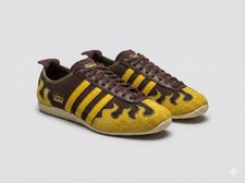 ADIDAS ORIGINALS x BRAINDEAD JAPAN BROWN HAZEL YELLOW  SIZE 44 2/3 NEUF/NEW