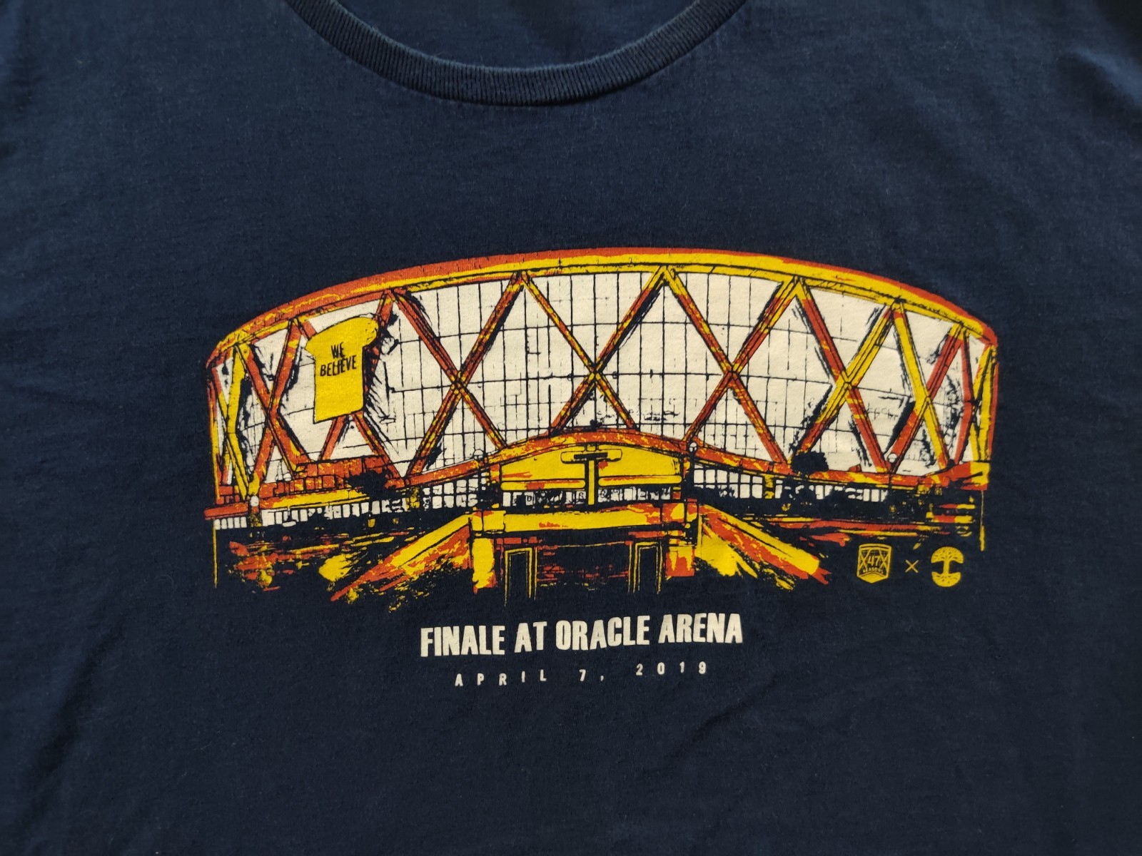 Golden State Warriors Shirt Adult Mens XL/2XL Dark Blue Finale at Oracle Arena