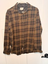 Field And Stream Men s Large Plaid Flannel Shirt Thick