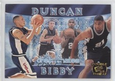 1998 Press Pass Double Threat Promo Dreammates Mike Bibby Tim Duncan #1 HOF 19bs