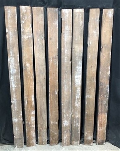 8 Reclaimed Wainscoting Bead Board Pieces, Architectural Salvage Vintage A58,