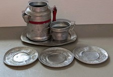 Vintage misc. children's tin play dishes