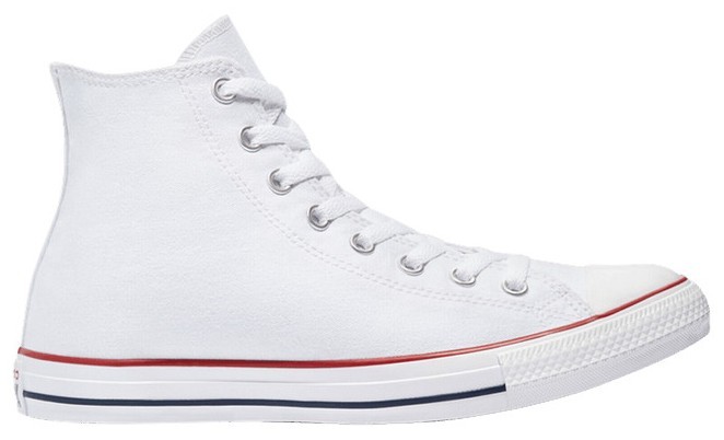A Size 6.5 - Converse Chuck Taylor All Star High Optical White for