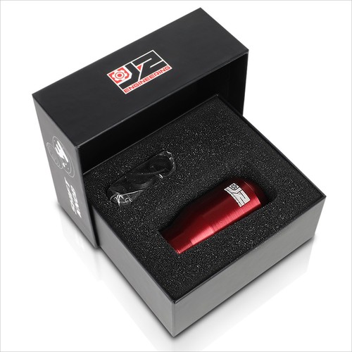 J2 Universal Cylindrical Design 6-Speed MT Shift Knob+8/10/12mm Adapters Red - Picture 5 of 5