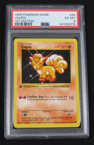 Vulpix (1st Edition) graded PSA 6 for sale on eBay