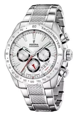Festina Timeless Chronograph White Dial Quartz 100M Men's Watch F20668-1