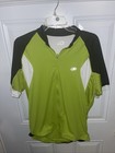 Performance Cycling Jersey XL  Green black Full Zip Polyester — photo 1