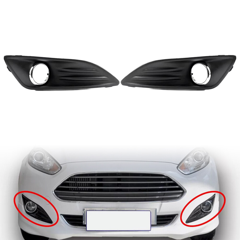 Front Bumper Fog Light Lamp Frame Cover For Ford Fiesta 2013-2019 13 14 15 16 17